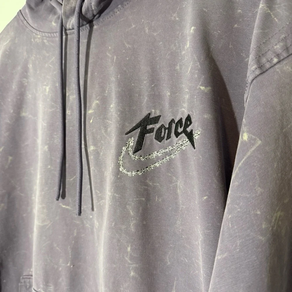 Nike Men’s Force Hoops Narrative Narr Hoodie in Purple and Black Size Large - Picture 3 of 8